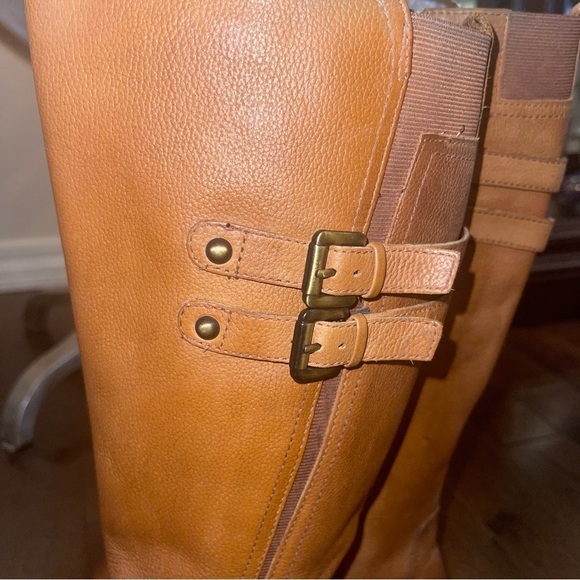 Naturalizer Jessie Tall Leather Buckle Equestrian Riding Boots - Picture 12 of 16